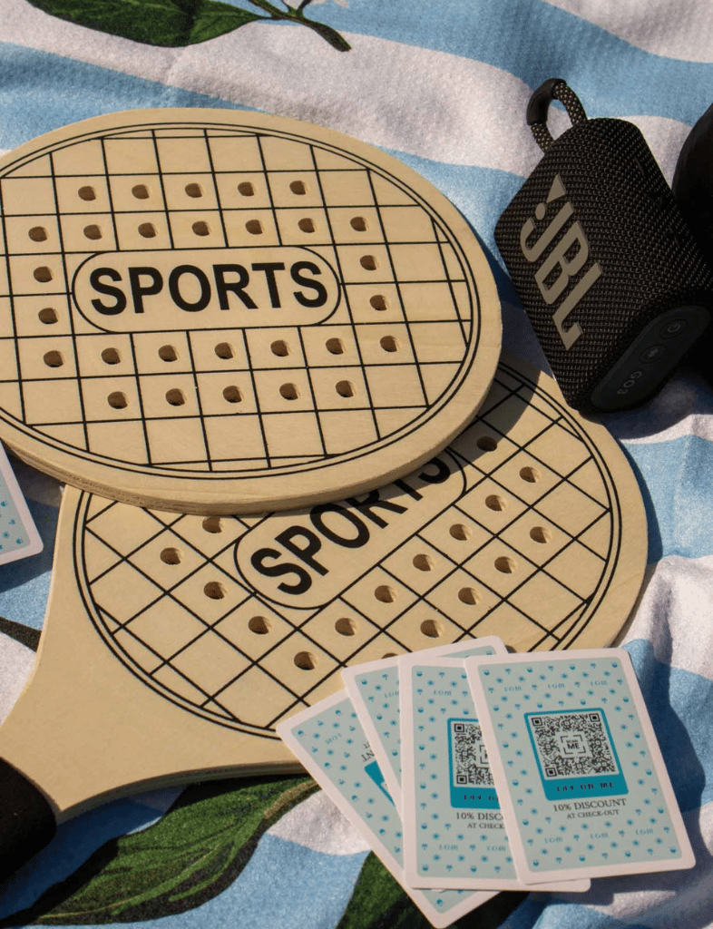 Strandracket Set Hout - 3