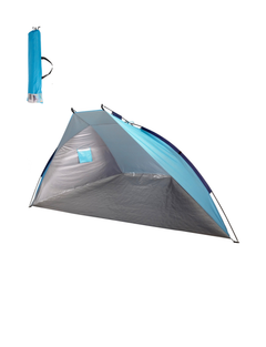 Strandtent Blauw – Zilvercoating 270x120 cm thumb 1