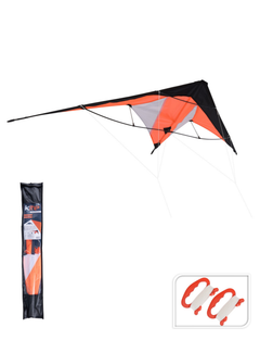 Stuntvlieger 120x50 cm – Oranje/Groen thumb 1