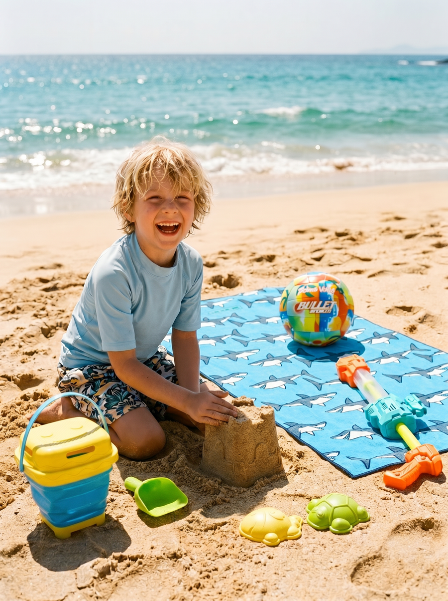 Strandtuch Kinder 150 x 75 cm „Einhorn“ - 2